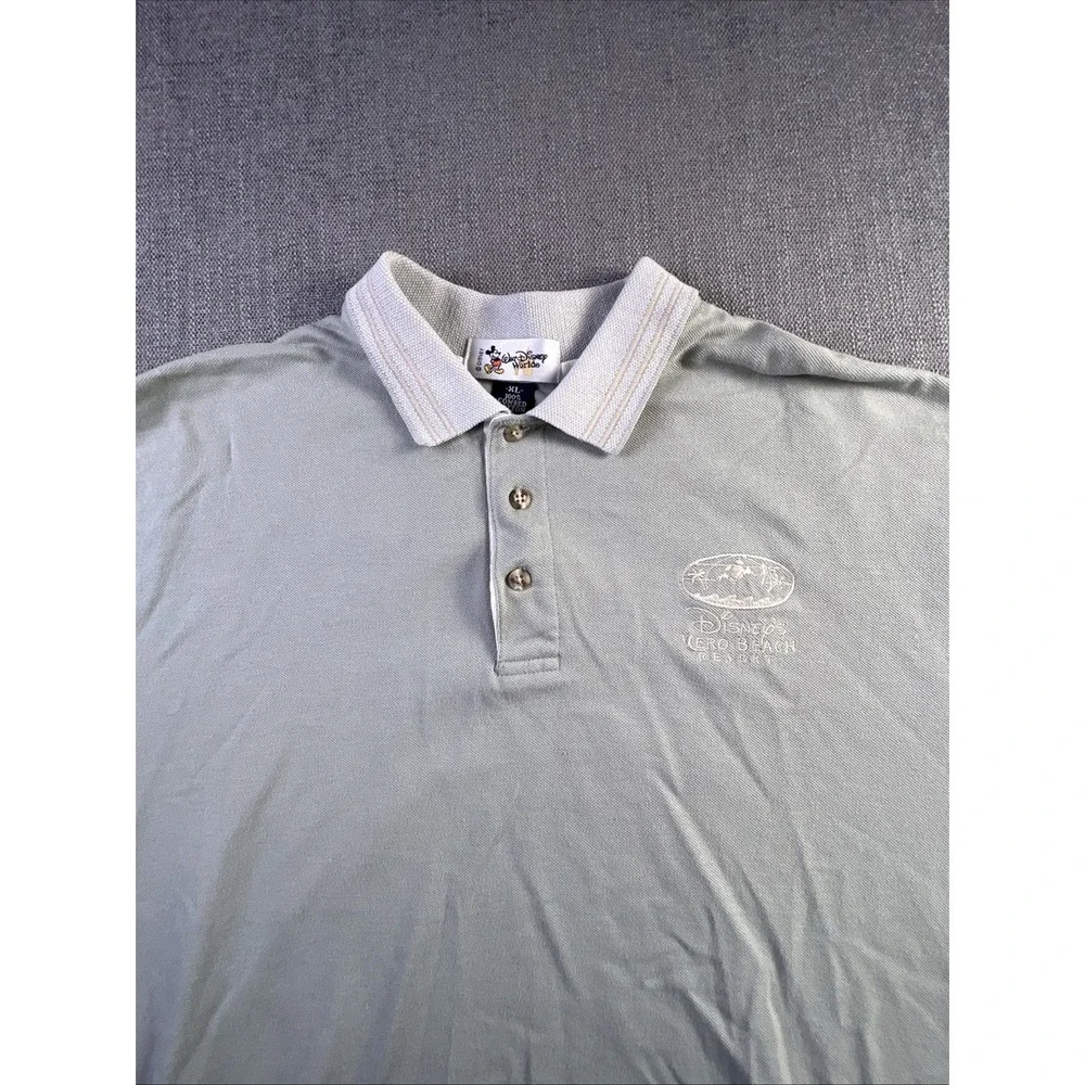 Walt Disney World Polo Shirt Mens XL Green-ish‎ Color USA Short Sleeve VTG